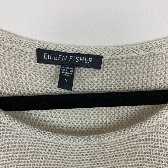 Eileen Fisher Open Knit Light-weight Wool Sweater - Picture 2 of 6